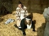 Amazon Getting her Pussy Fucked in the Stables