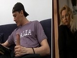Mature Mom was Shocked when Caught Sons Friend Jerking