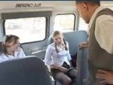 Two Horny Schoolgirls Fuck Busdriver